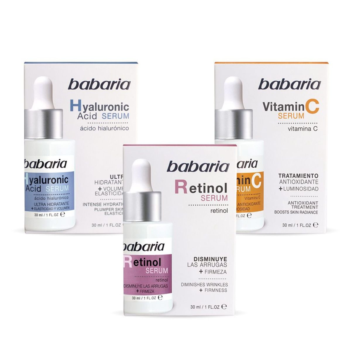 سيرومات العناية بالبشرة من باباريا | Babaria Face Serums