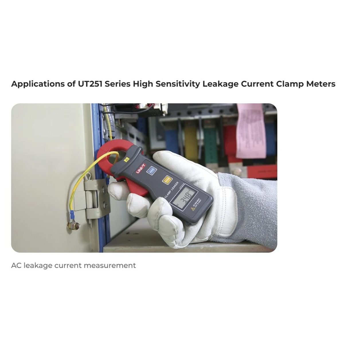 UNI-T UT-251C High Sensitivity Leakage Current Clamp Metersكلامب رقمي لاختبار تسرب التيار المتردد 2