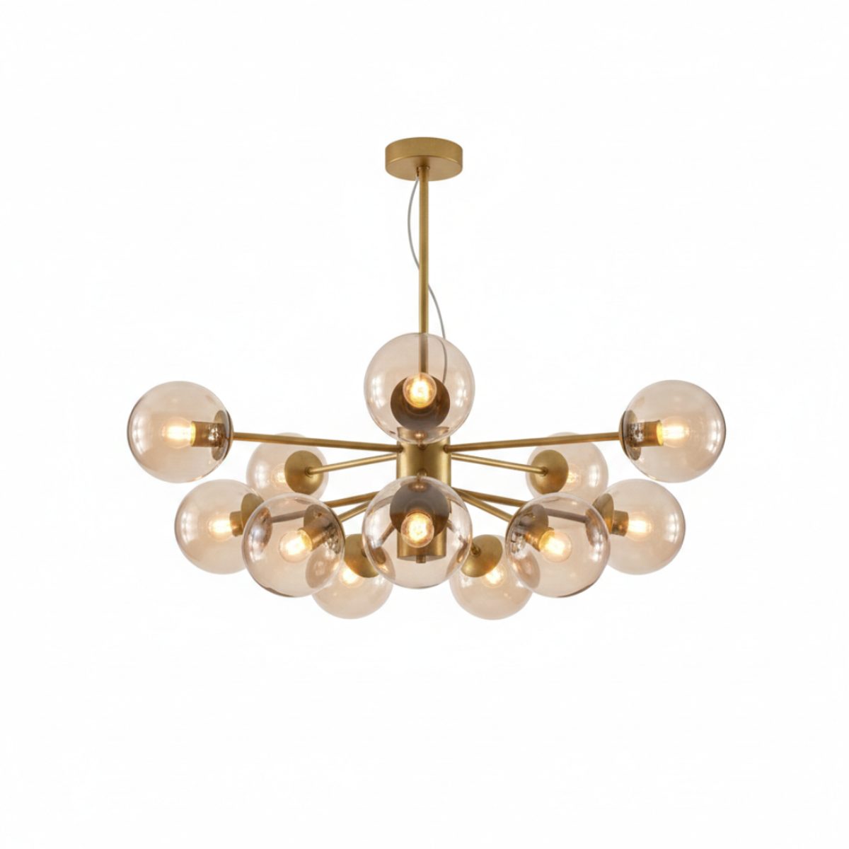 ثريه مودرن طابات ذهبي 919G--AMBER-12