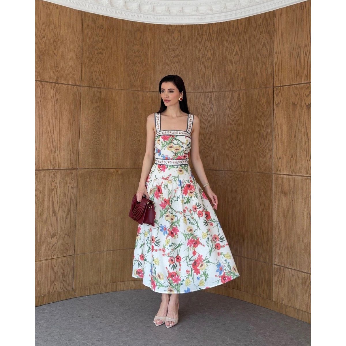 Floral tie - Detail Dress 2