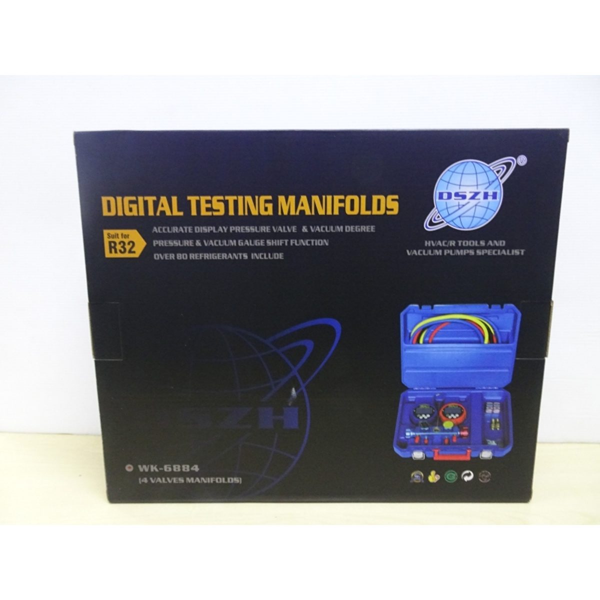 DSZH WK-6884 36″ 4 Way Digital Manifold 2