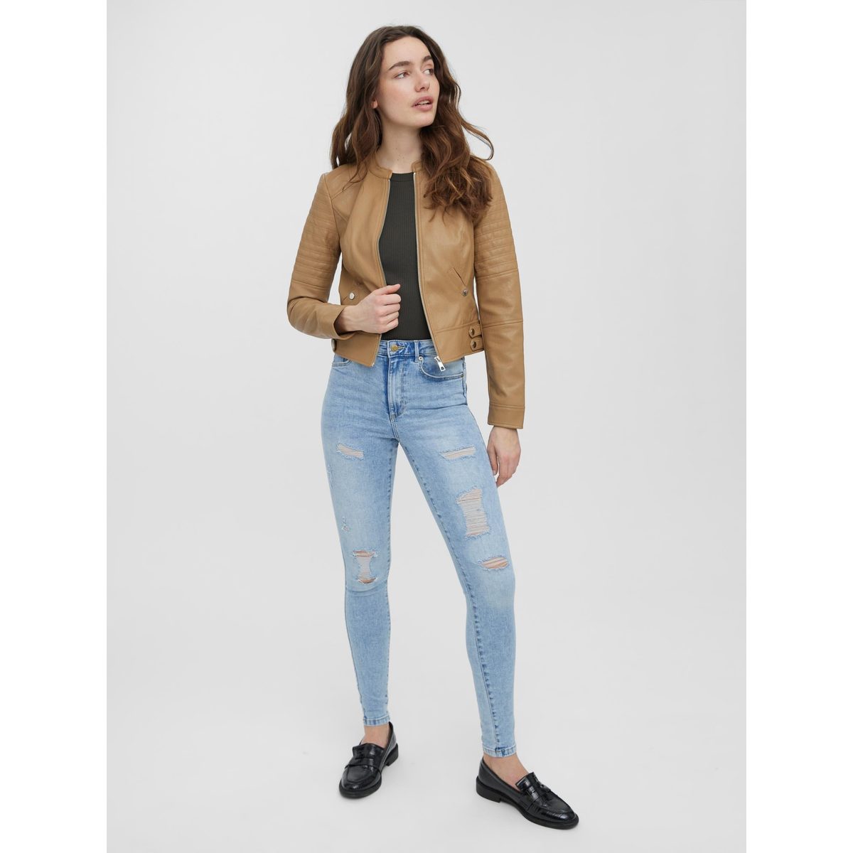 SHORT COATED JACKET 6