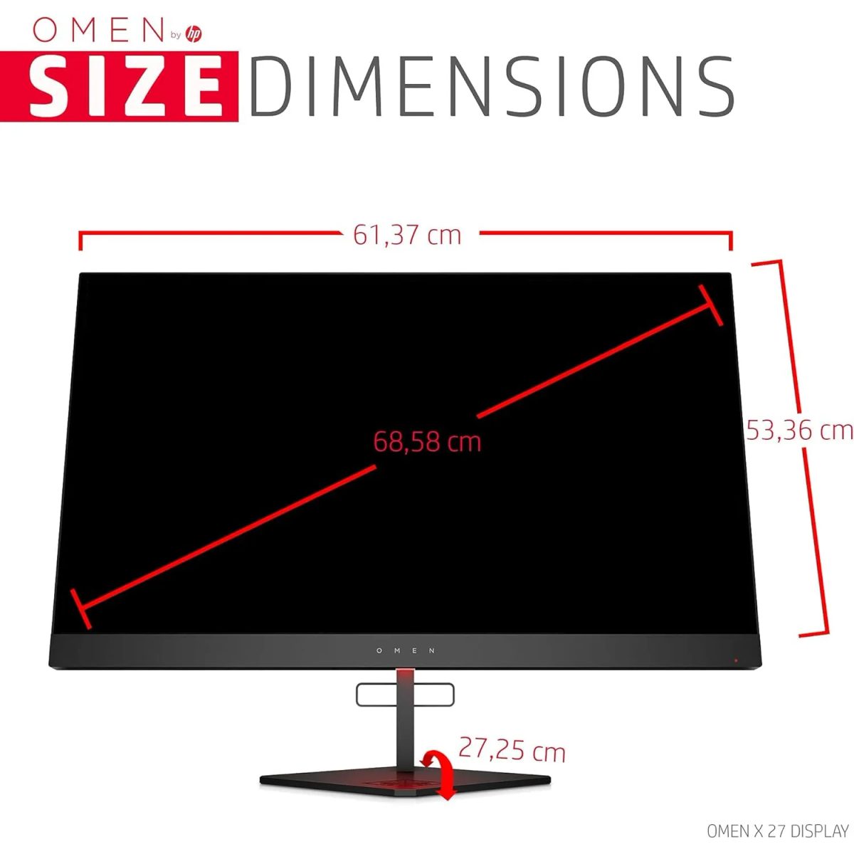 OMEN X27 240HZ GAMING DISPLAY 6FN07AA 3