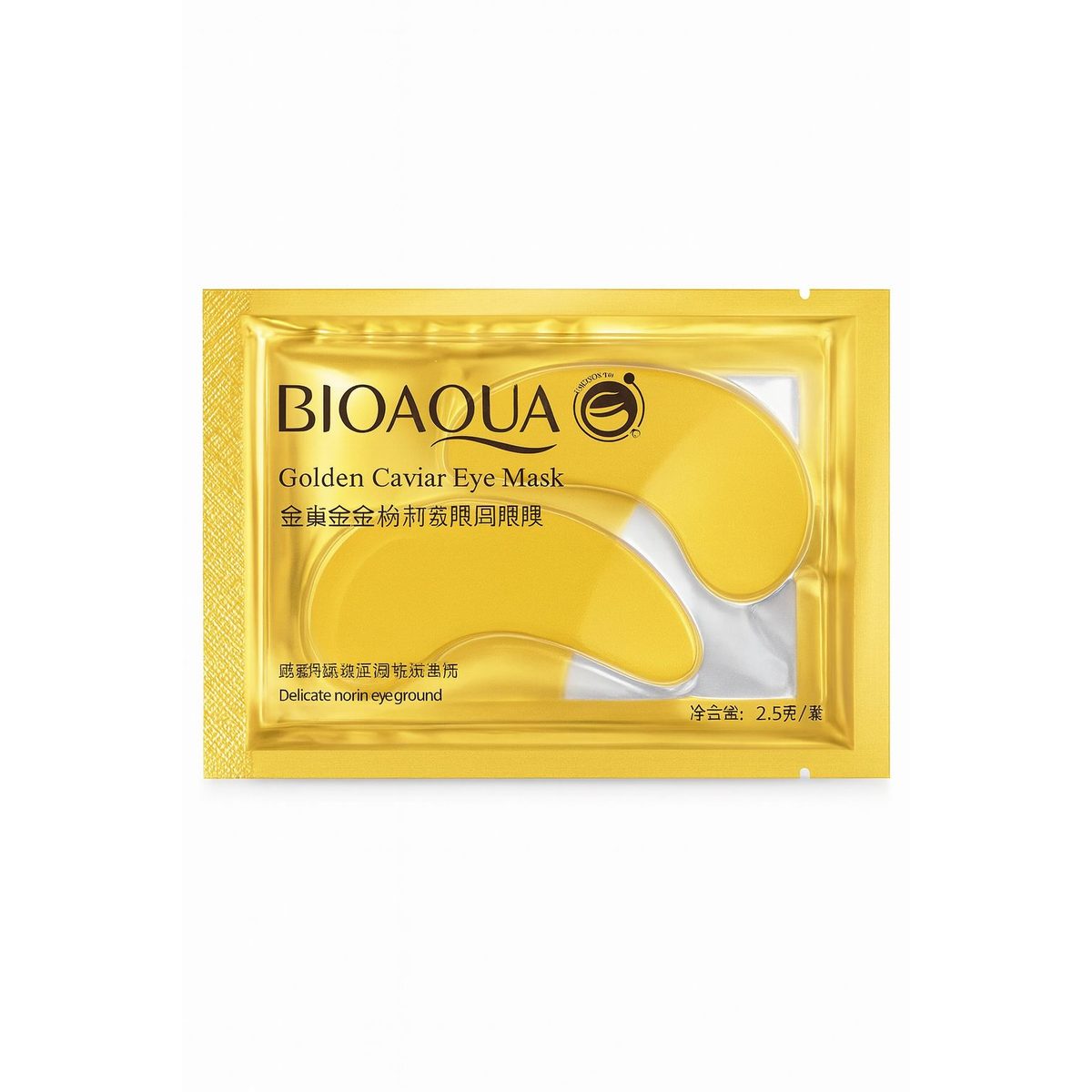 قناع عينين بخلاصة الكافيار الذهبي من BIOAQUA – لترطيب وشد منطقة تحت العين