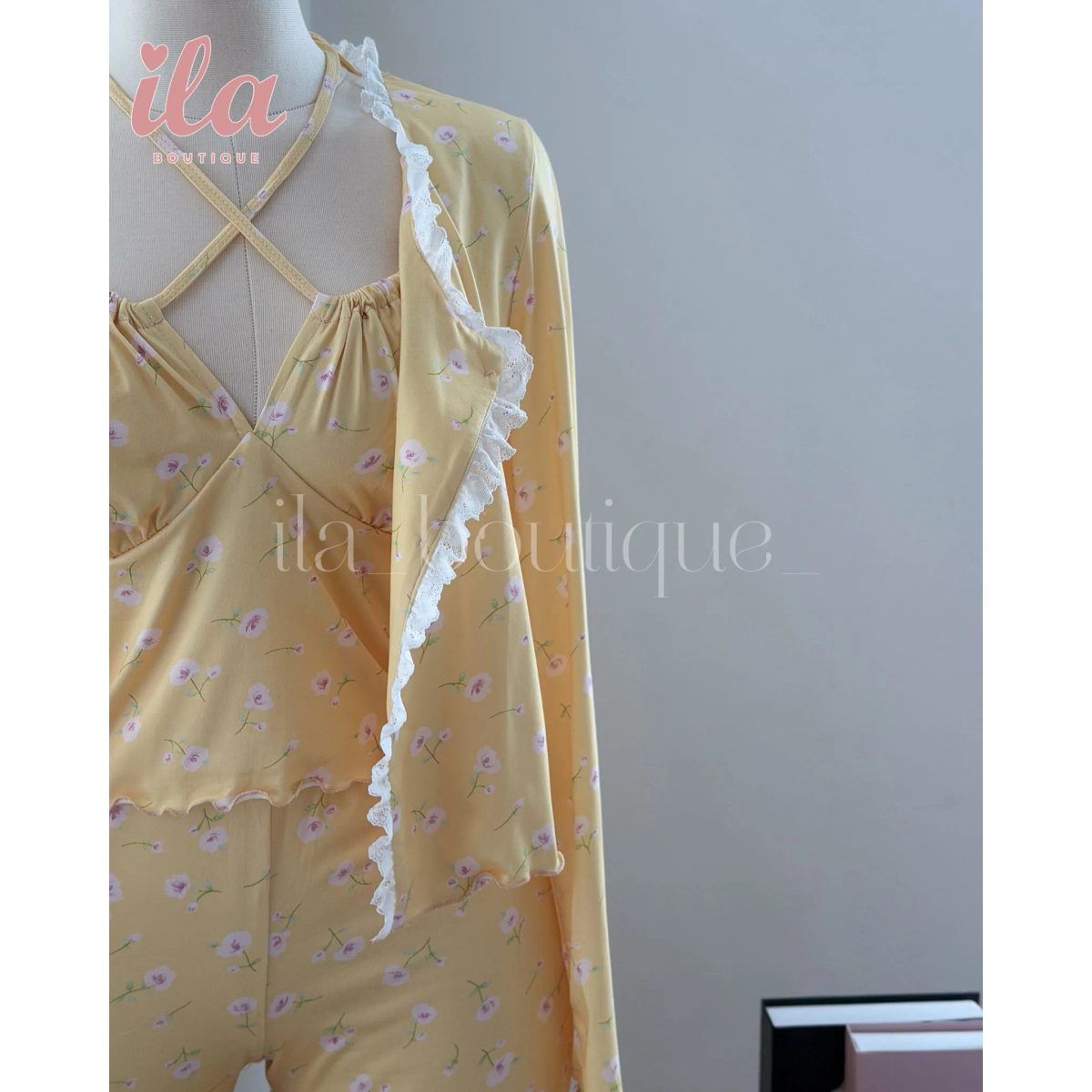بيجاما 3 قطع BUTTER YELLOW 3