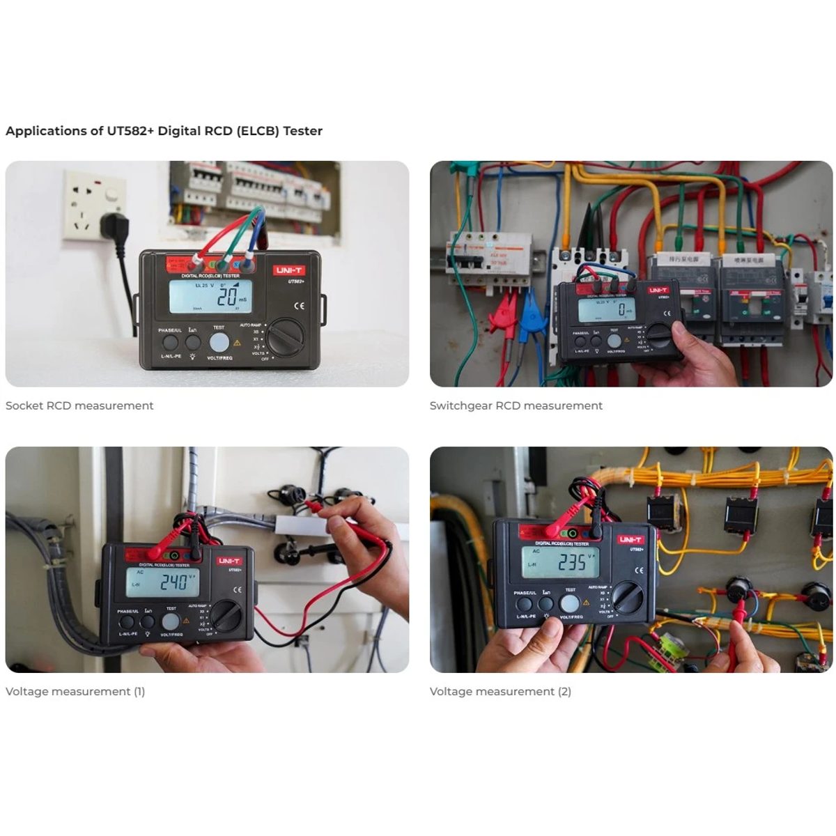 UNI-T UT-582+ Digital RCD (ELCB) Tester-جهاز فحص الإرث 2