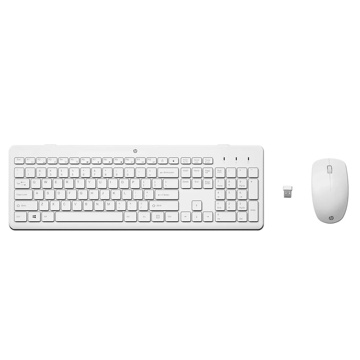 HP 230 Wireless White Keyboard and Mouse Combo(3L1F0AA)طقم كيبورد وماوس لا سلكي