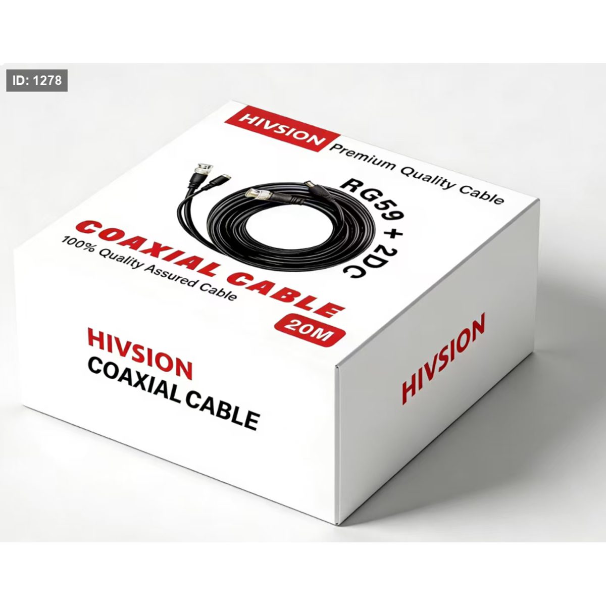 HIVISION CABLE CAMERA RG59+DC 20M 4K