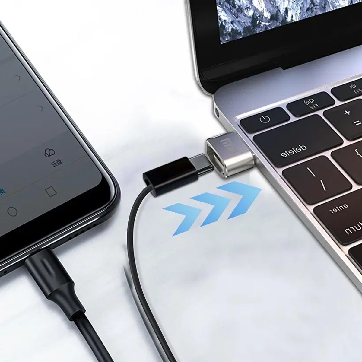 DM AD038 USB 3.0 To Type-C Adapter تحويلة 3