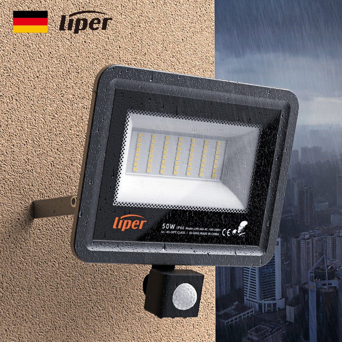 كشاف لد مع عين سحرية LIPER 6500K 50W
