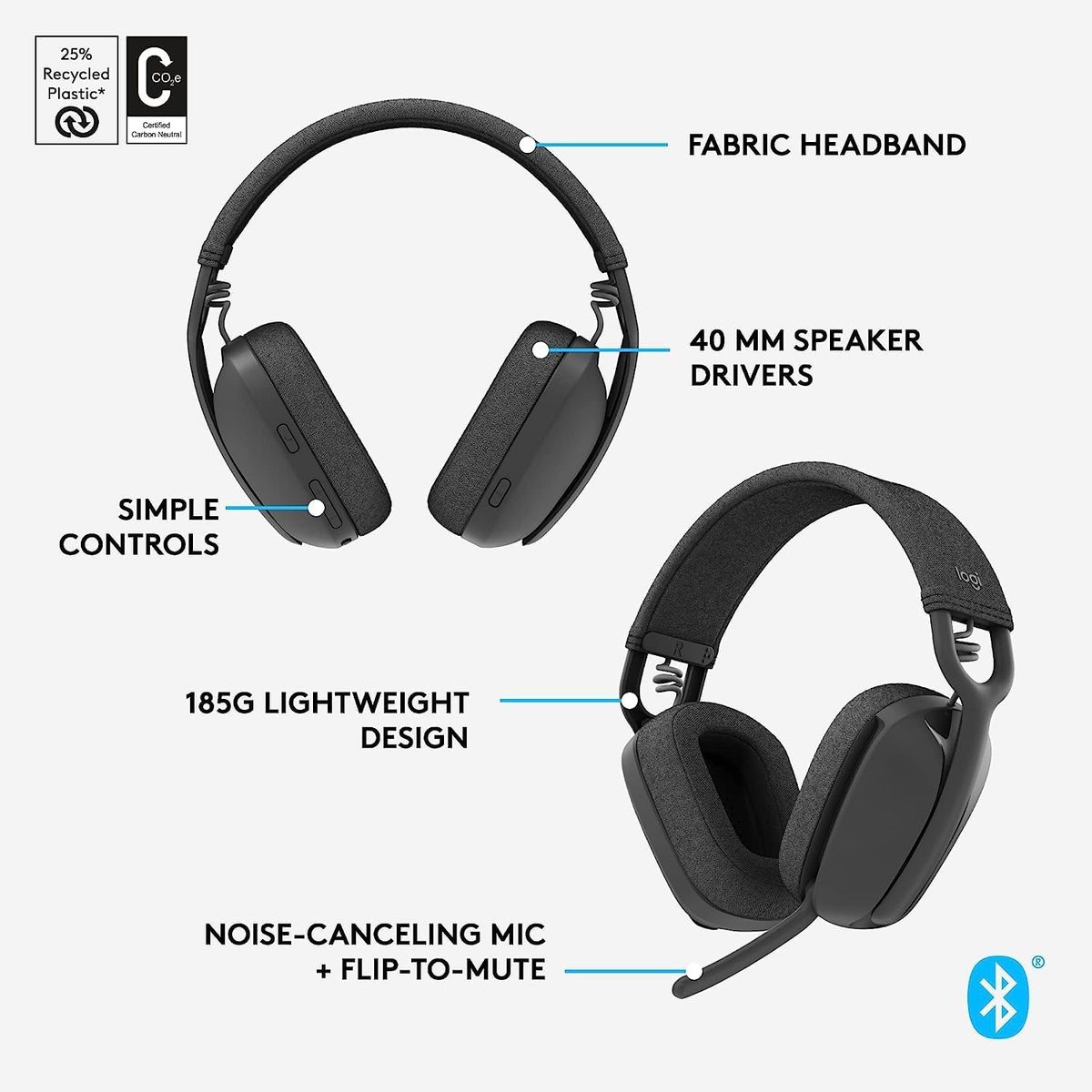 Zone Vibe 100 Wireless Over the Ear Headphones 4