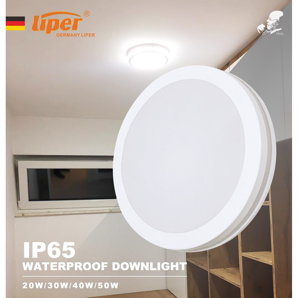 جلب مطري ابيض لد LIPER ALFA 50W 6500K IP65 5