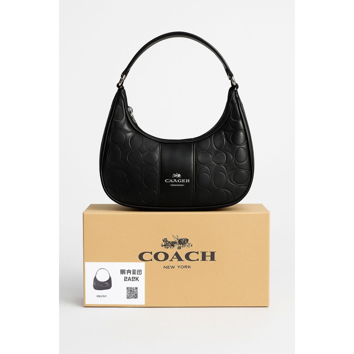 حقيبة يد من كوتش – Coach New York، لون أسود.