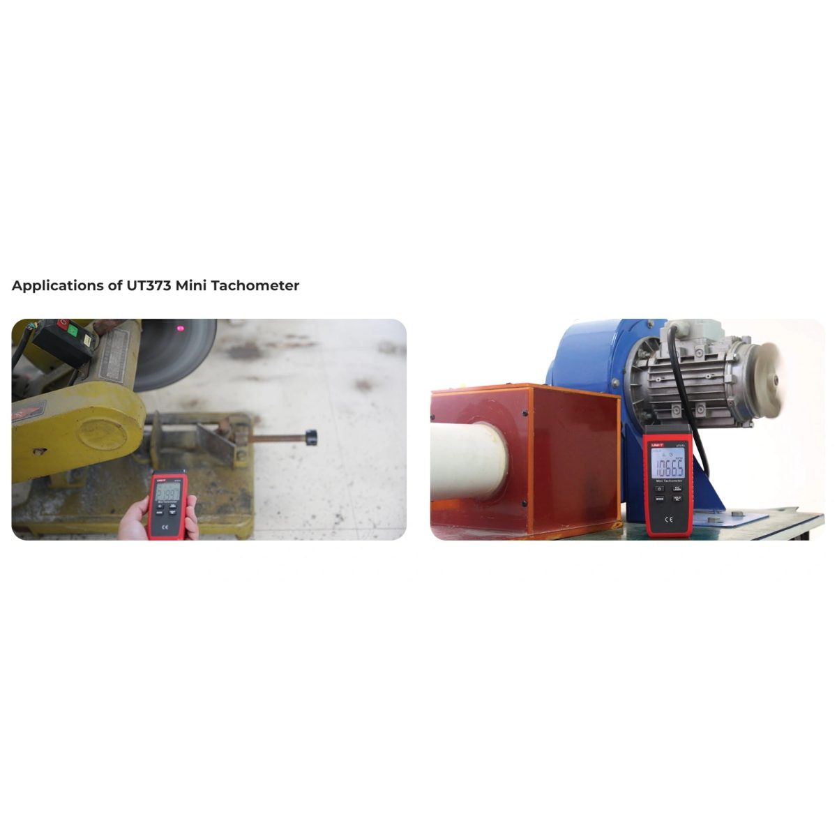 UNI-T UT373 Mini Tachometer -جهاز قياس سرعة دوران المحرك (تاكوميتر) 3