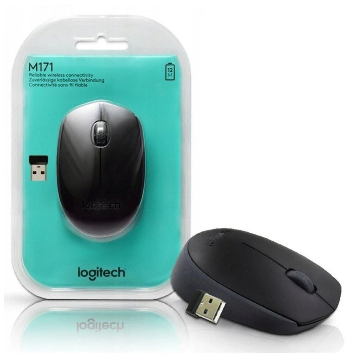 Logitech M171 Wireless Mouse (Black)-ماوس لا سلكي