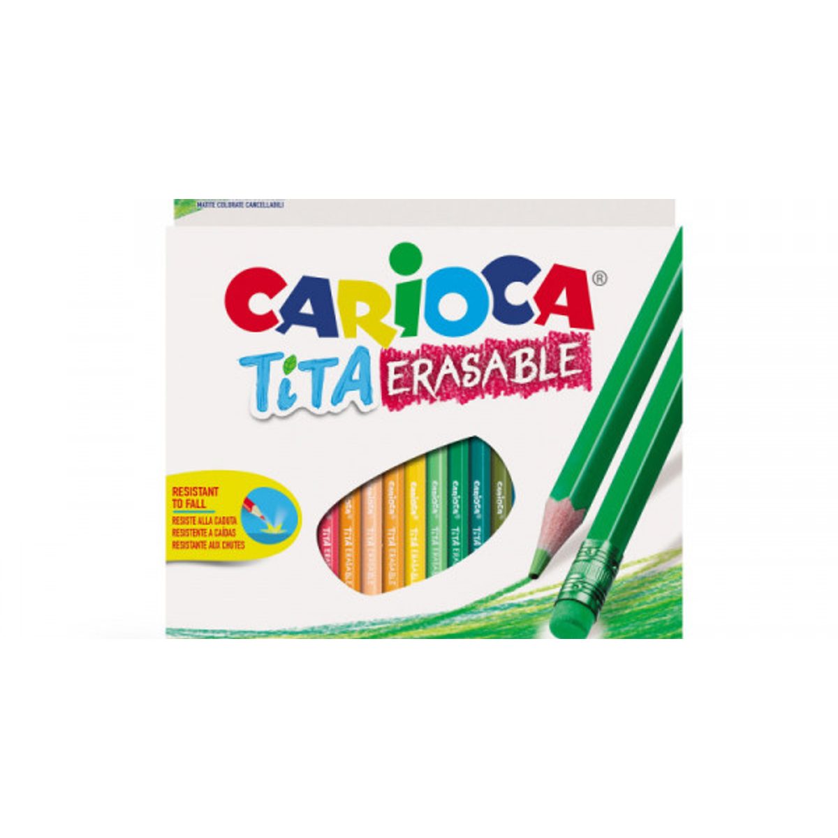 ألوان خشبية 24 لون قابلة للمحي CARIOCA