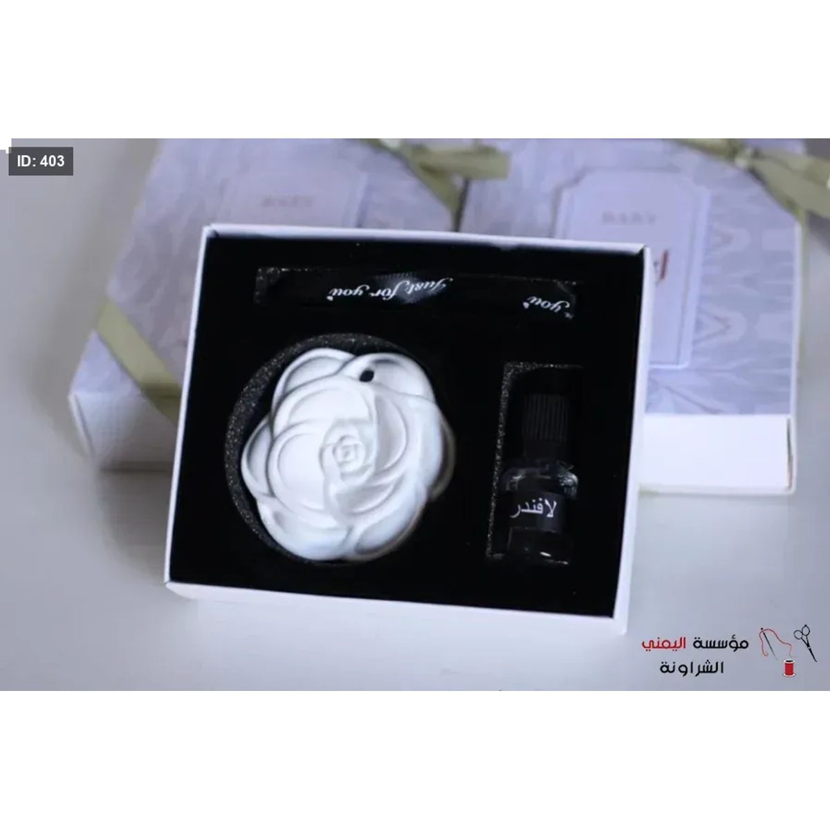 حجر معطر على شكل ورد