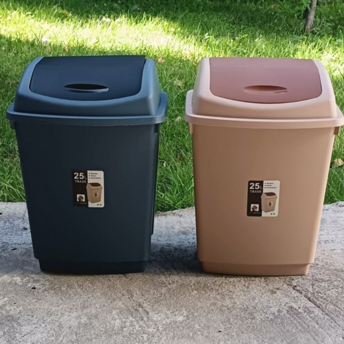 سلة مهملات 25 لتر مروحة TRASH دلو/سلة/سطل