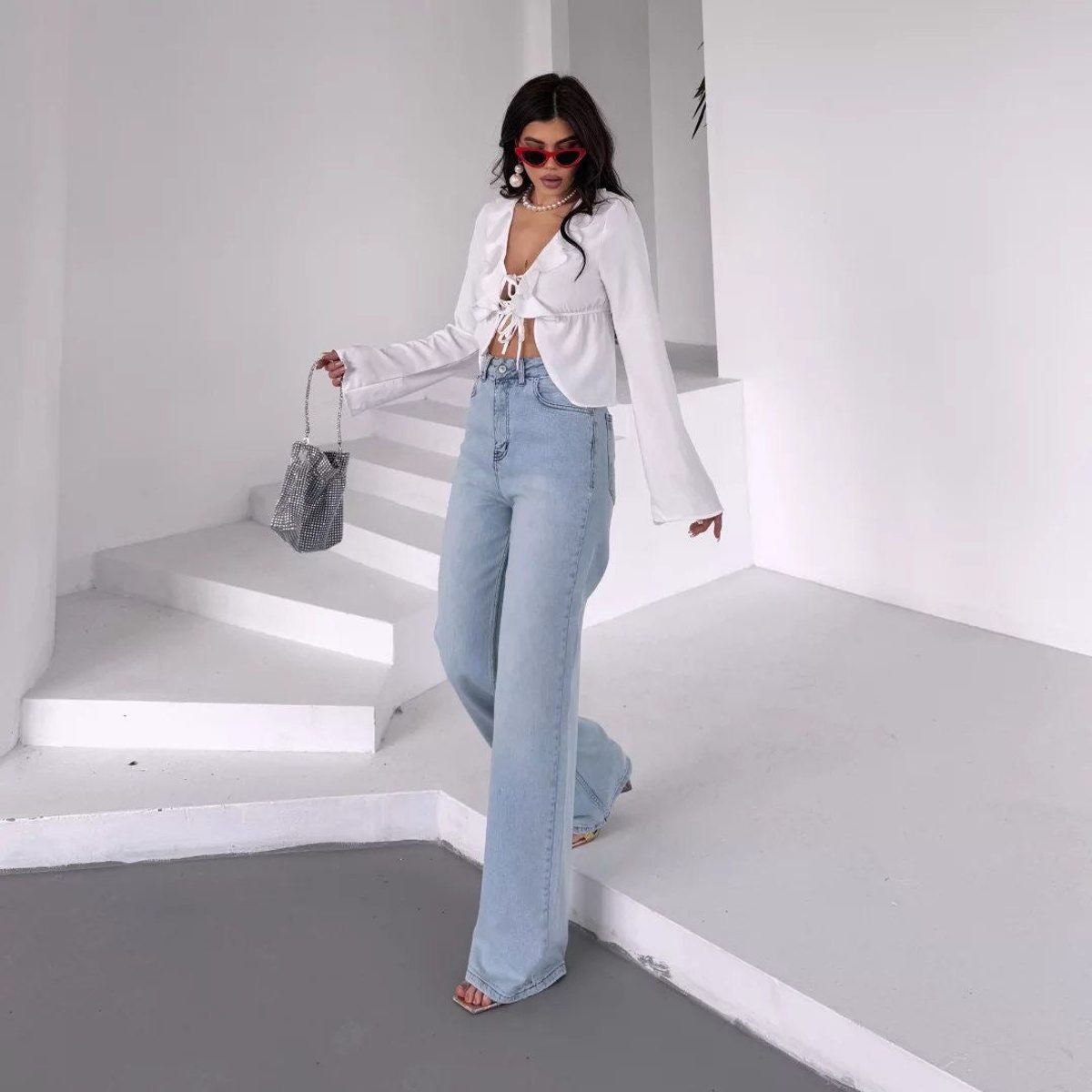 High Waist Wide Leg Jeans 2
