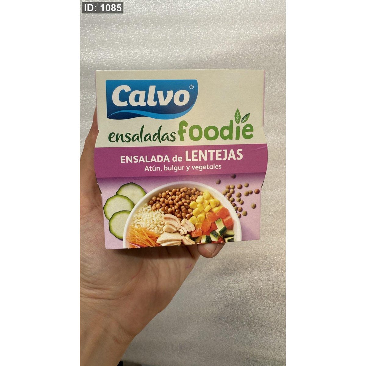 تونا مع سلطة العدس والبرغل calvo غني بالبروتينات و الاوميغا 3 وزن العلبة 190 غرام