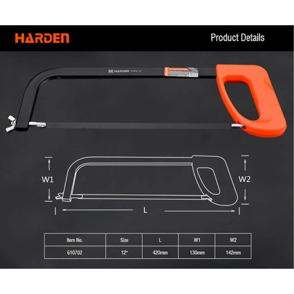HARDEN 610702 12″ Hacksaw- منشار 4