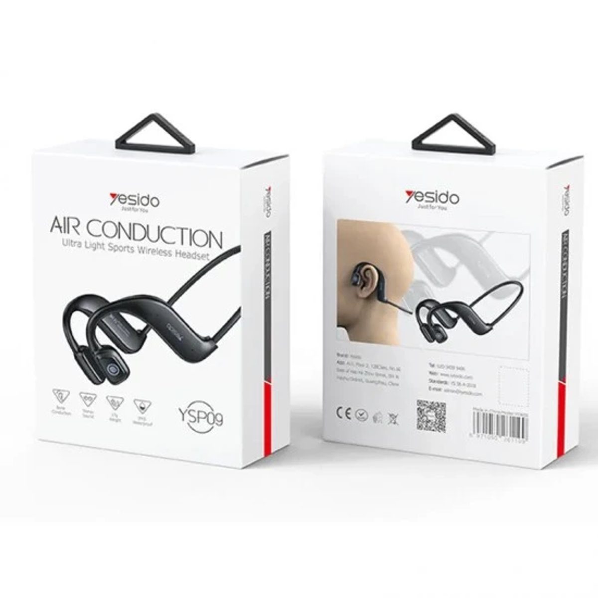 YESIDO YSP09 Air Conduction Sports Wireless Headset سماعة أذن  طوق للرقبة ولاسلكية 3