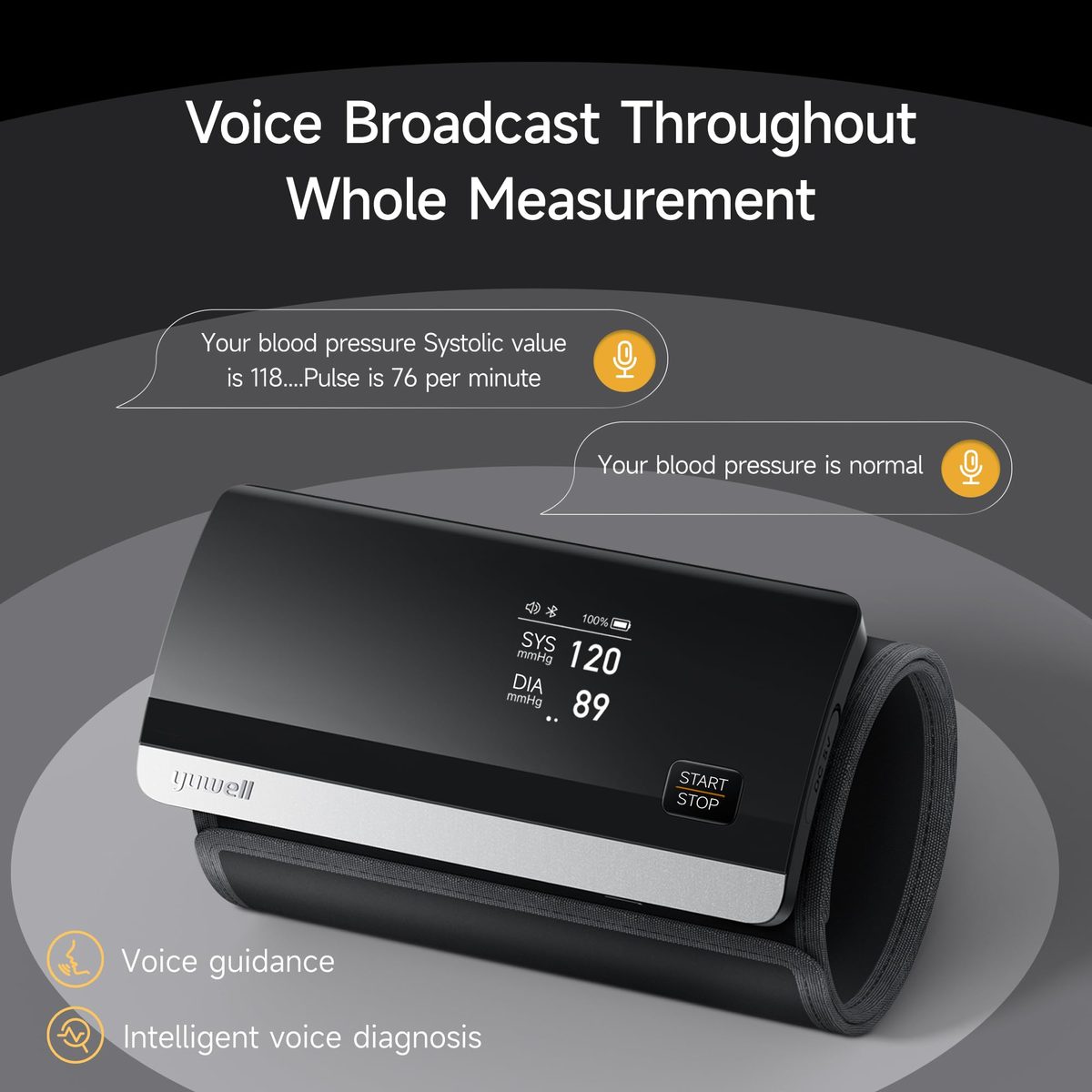 جهاز قياس ضغط الدم Ye630CR Bluetooth 3