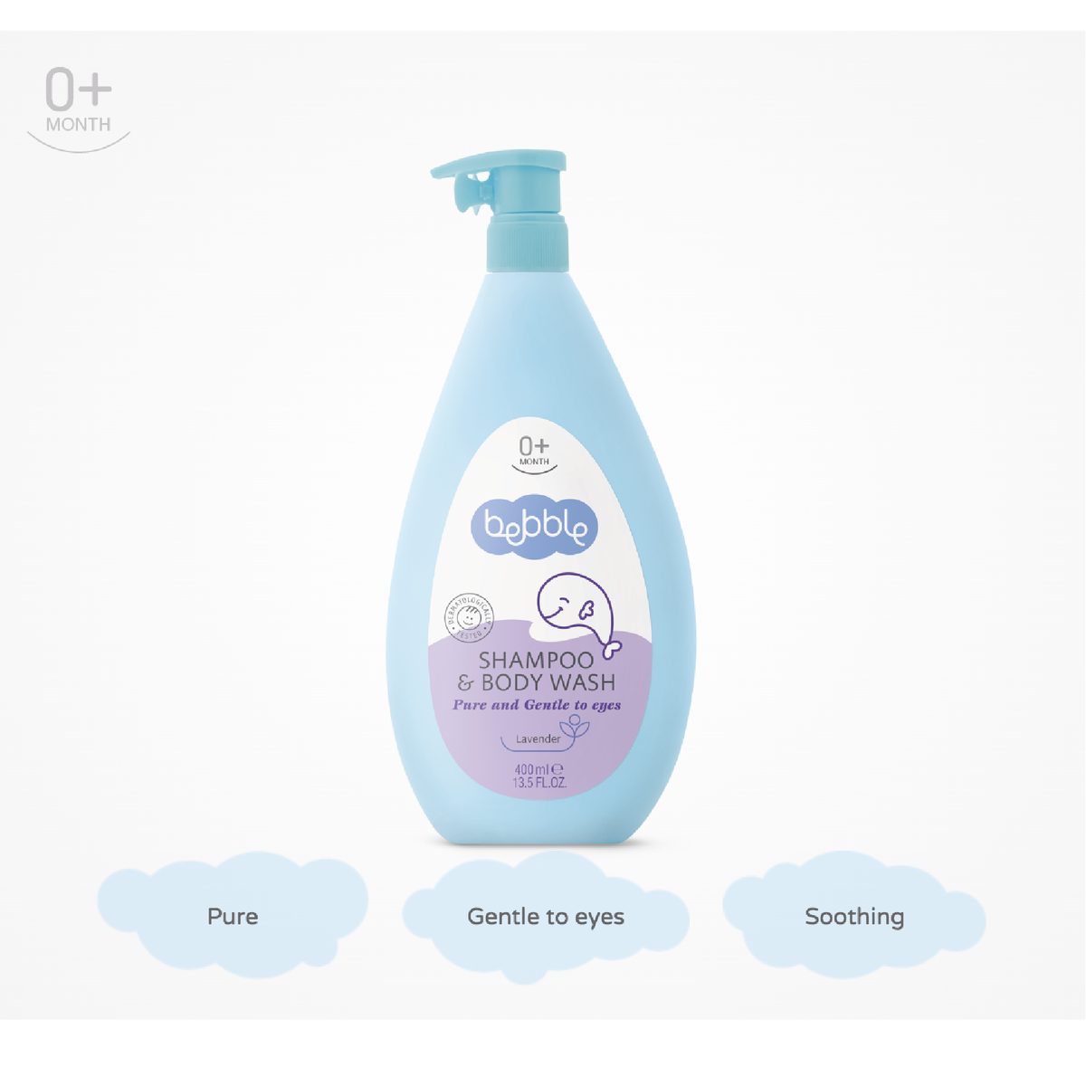 Bebble Shampoo & Body Wash Lavender 400ml 2