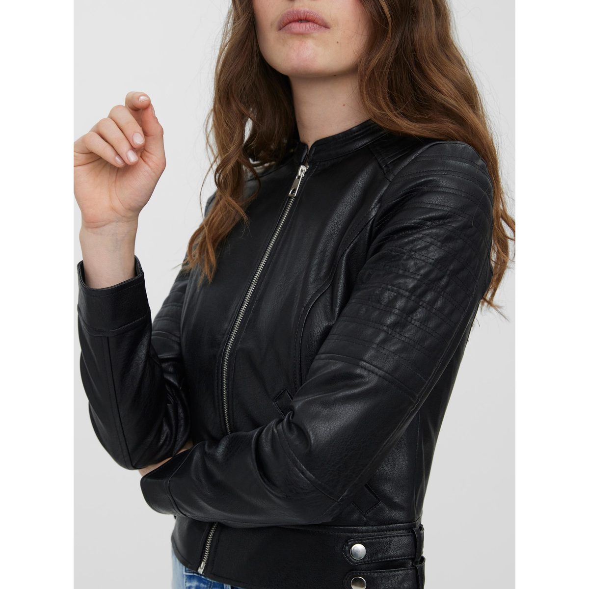 SHORT COATED JACKET 4
