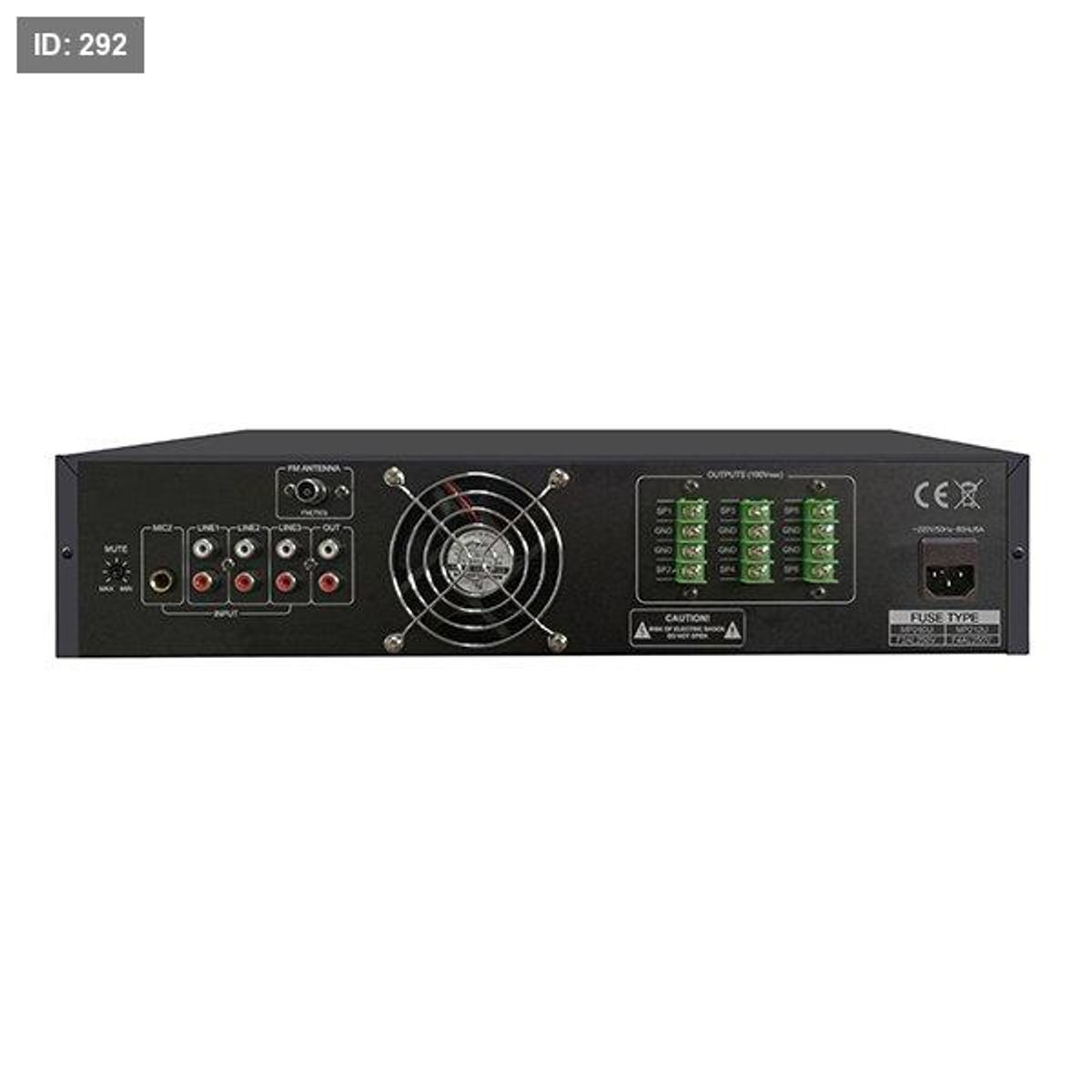 MP212U 120W 6 Zones USB/SD/FM Mixer Amplifier