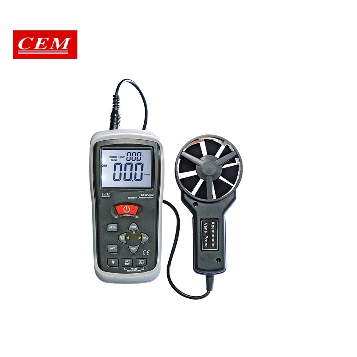 CEM DT-620 Thermo-Anemometer non-contact IR Thermometer-جهاز قياس سرعة الرياح والحرارة.