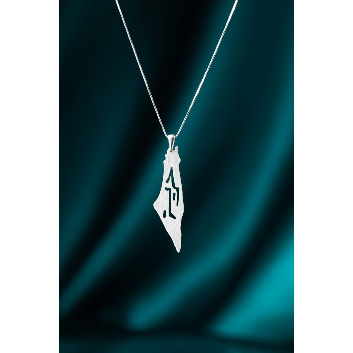 Map of Palestine Necklace