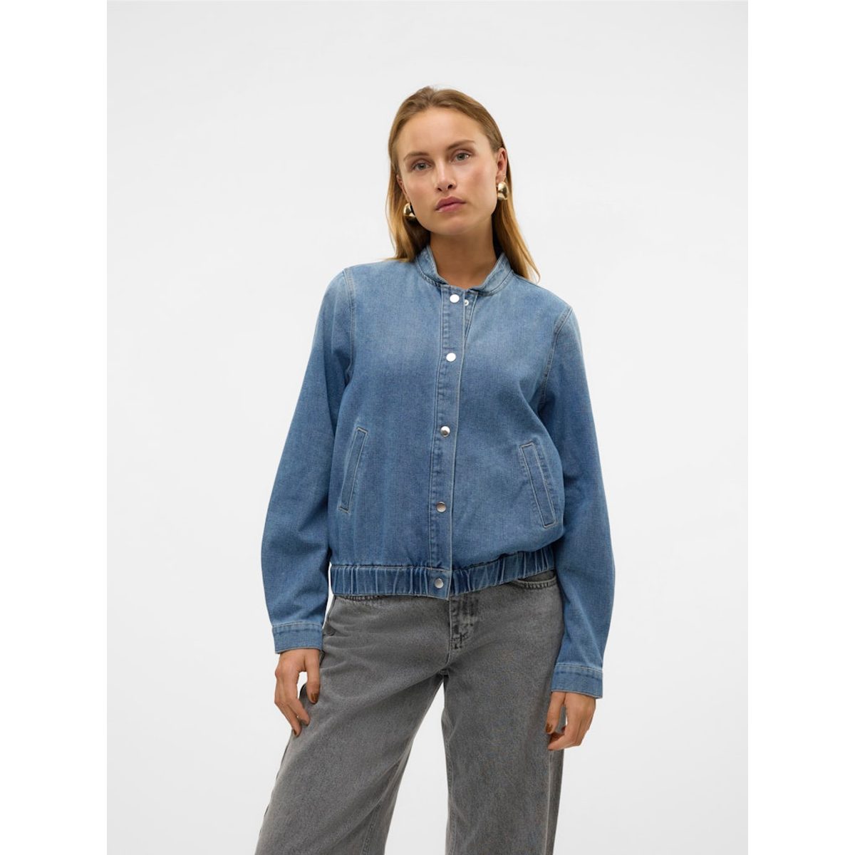 BOMBER DENIM JACKET