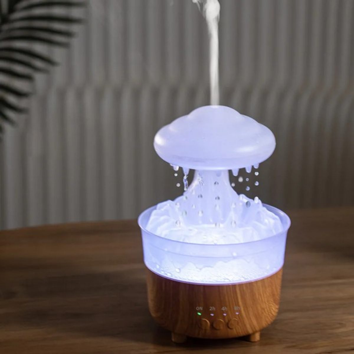 مبخره شكل سحابة مطر - فطر مع ريموت تحكم 64-2