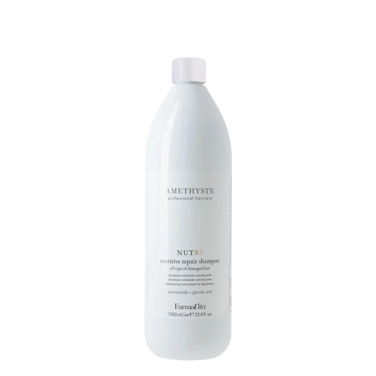 FARMAVITA AMETHYSTE NUTRI - Nutritive Repair Shampoo — شامبو مغذي للشعر الجاف والتالف ينظف بلطف ويقوي الشعر ويحسن مرونته