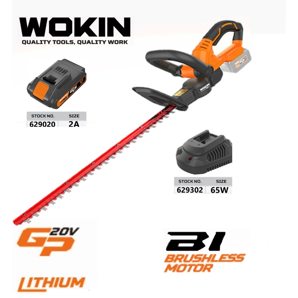 WOKIN 624110-منشار زعتر بطارية 20 فولت