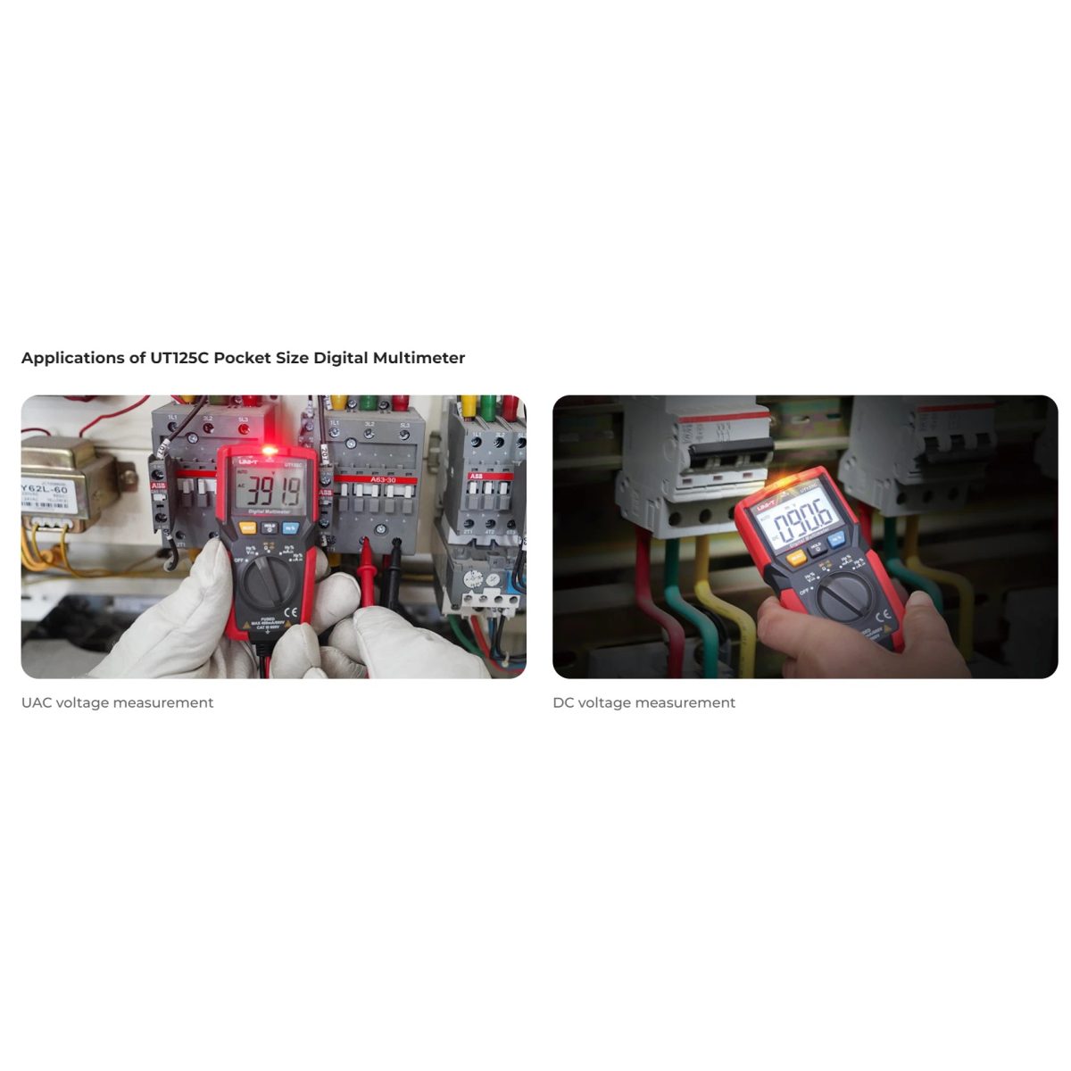 UNI-T UT125C Pocket Size Digital Multimeterجهازملتميتر صغير 3