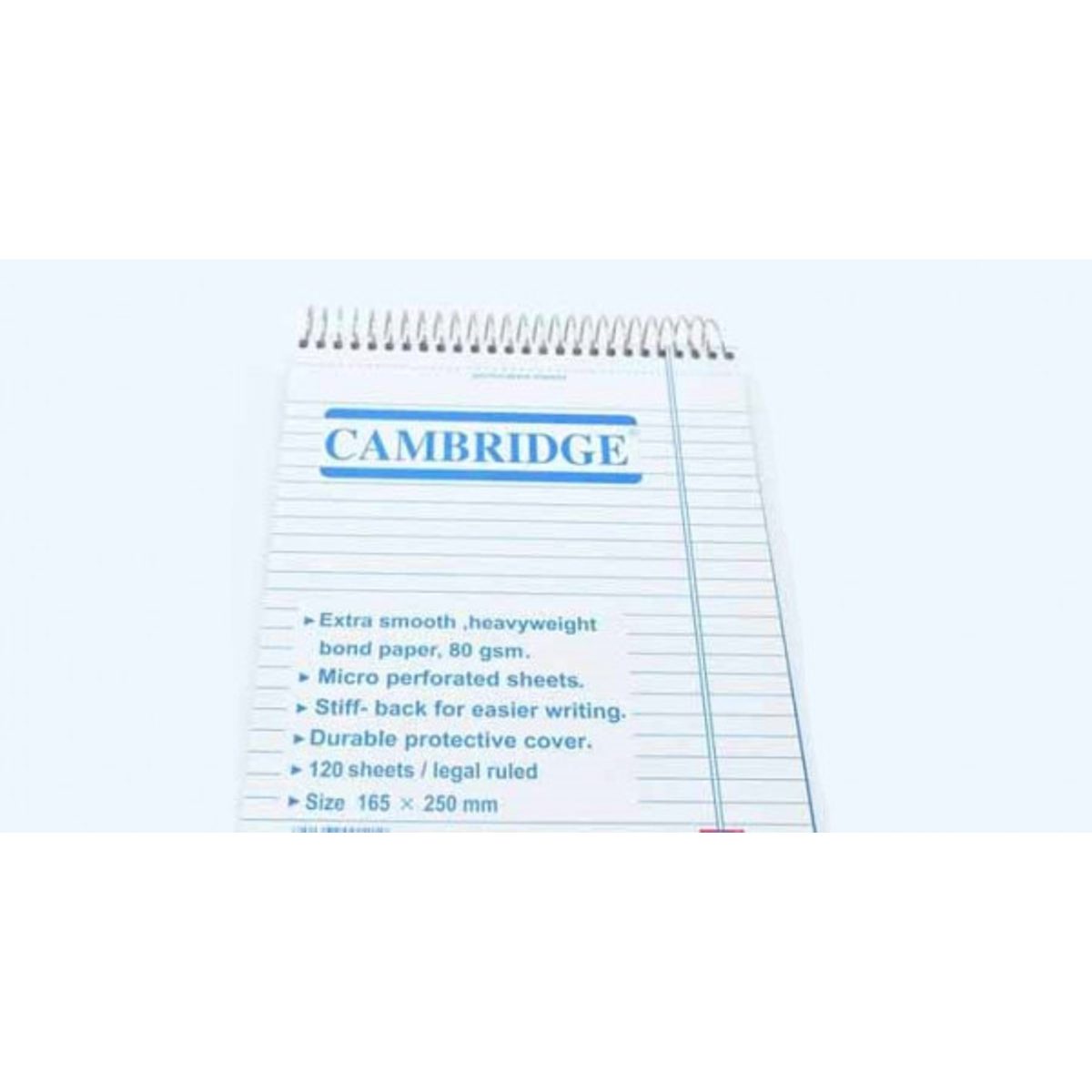 دفتر بلوك ورق أبيض سلك B5 CAMBRDGE