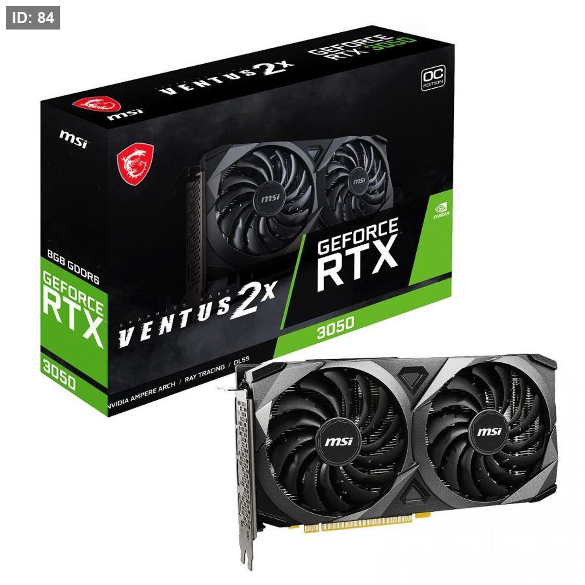 MSI RTX 3050 VENTUS 2X 8G OC