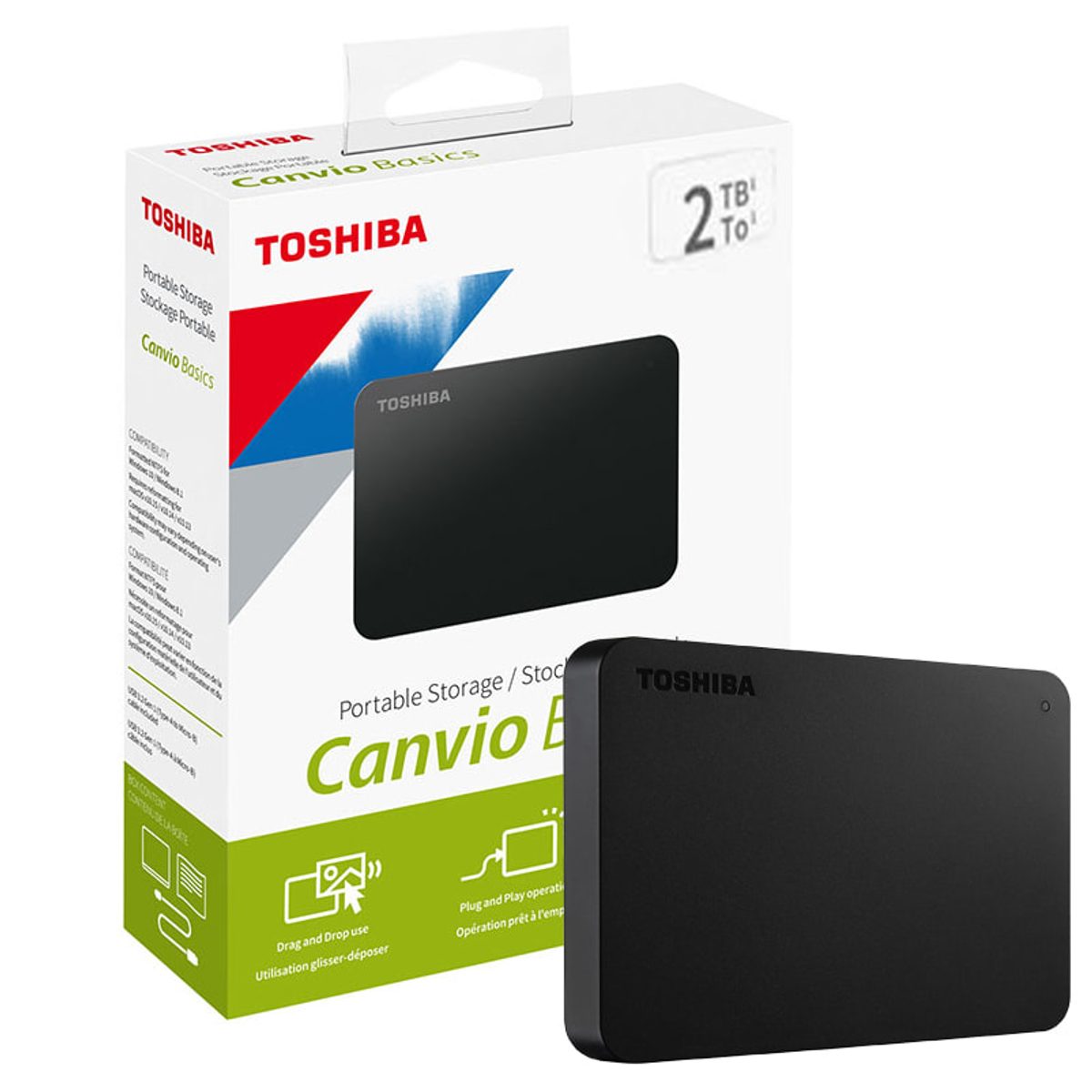 Toshiba 2.5″ External HDD 2TB -هارديسك خارجي