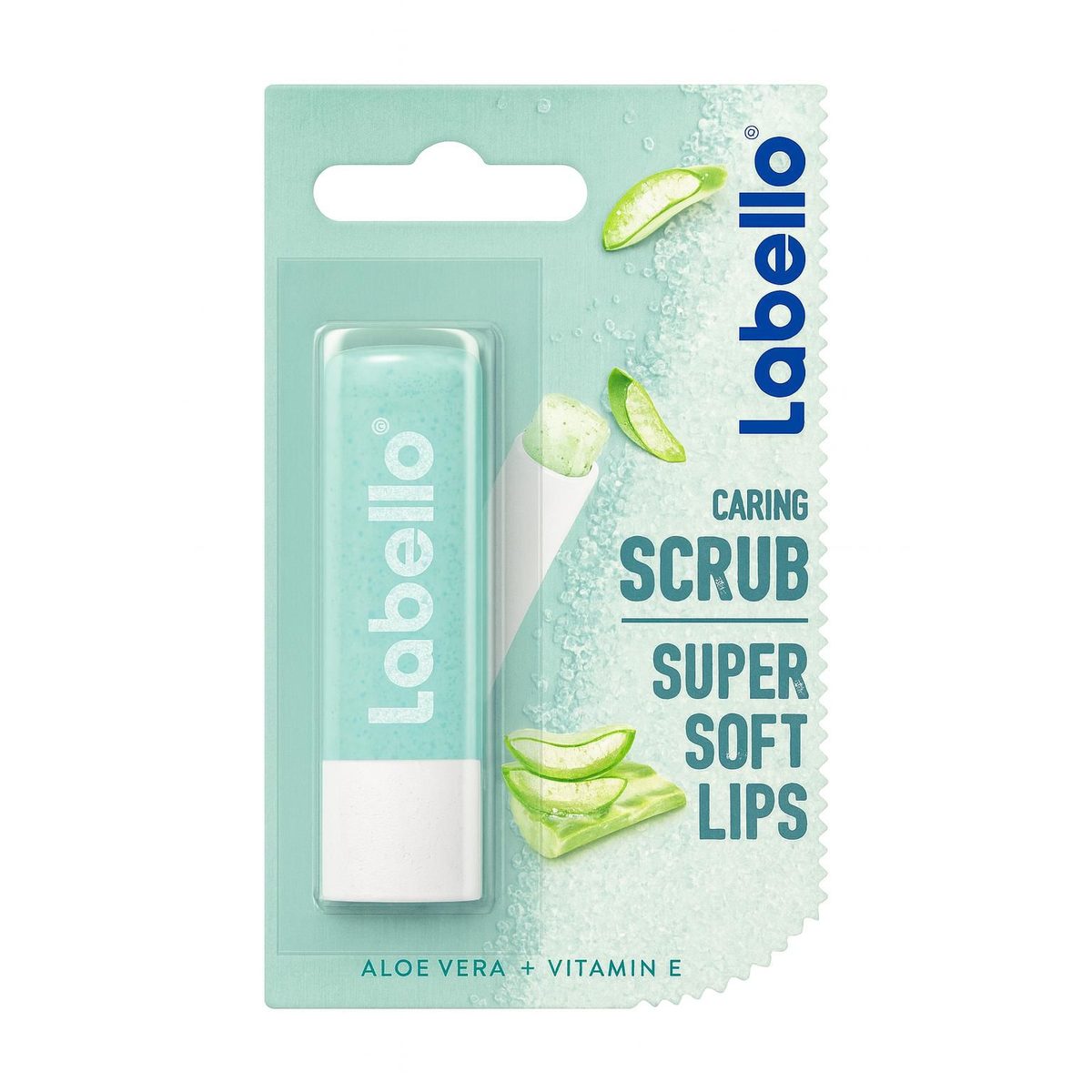Labello Caring Scrub – مقشر الشفاه بالصبار يمنحك شفاه ناعمة فائقة منذ الاستخدام الأول حبيبات تقشير لطيفة تزيل الجلد المي