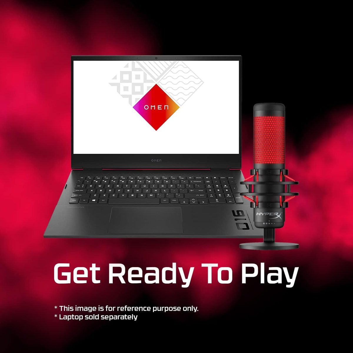مايك HyperX QuadCast USB Microphone Red Lighting 2