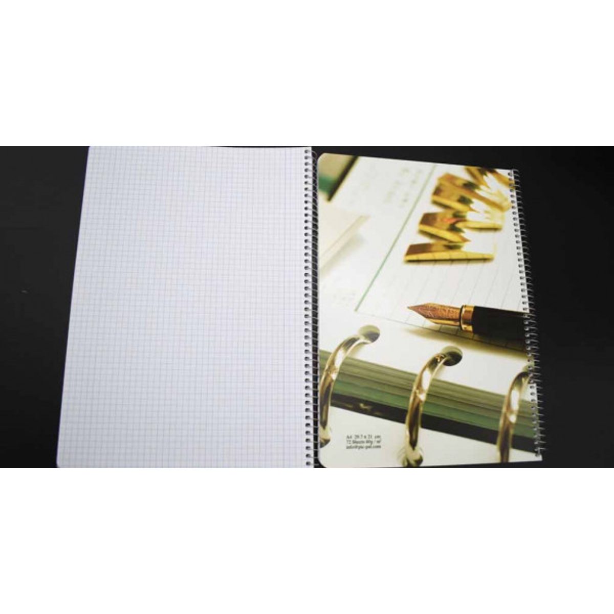 دفتر سلك مربعات مقاس A4