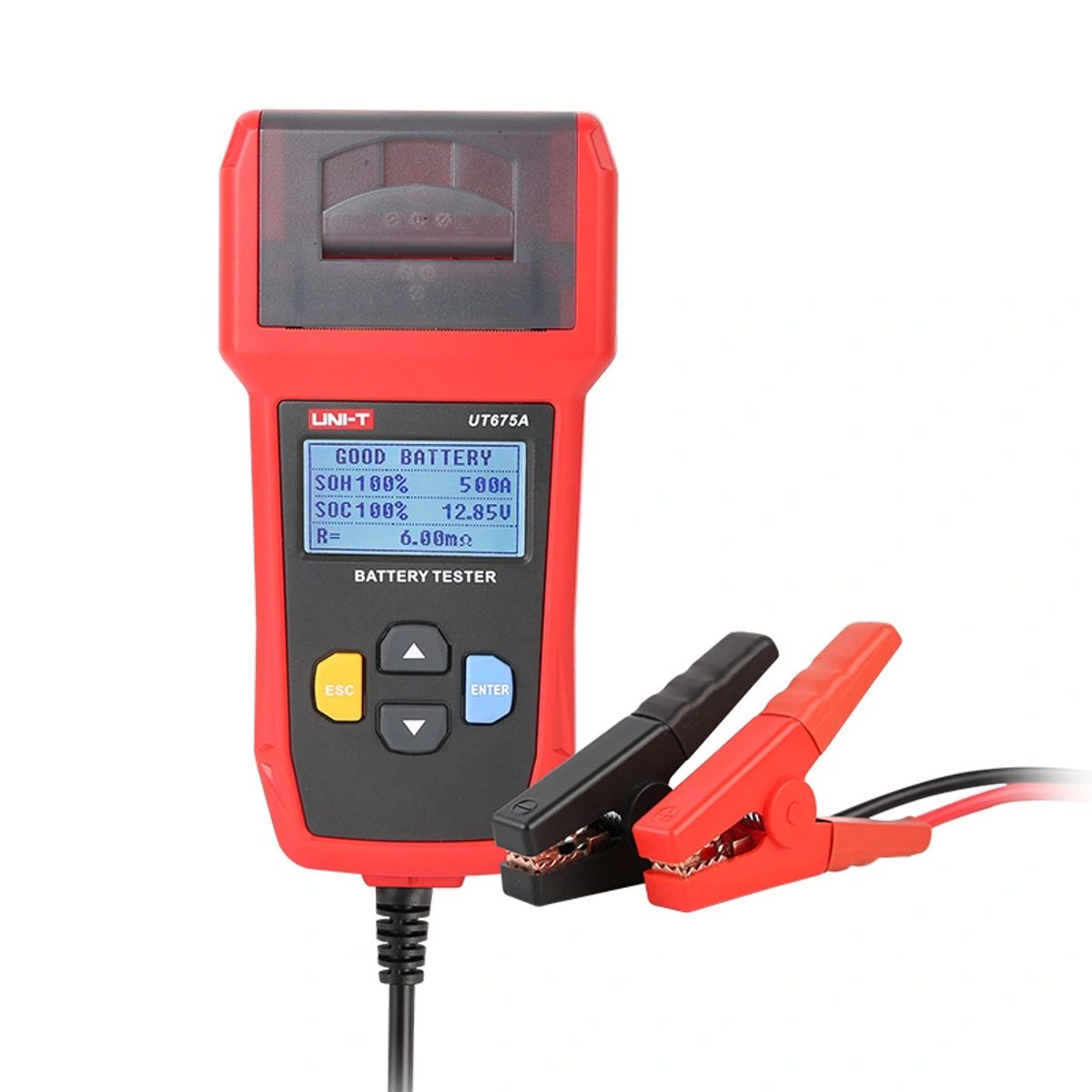 UNI-T UT675A Battery Testers with Printer Functionجهاز إختبار بطارية سيارة 12 – 24 فولت مع طابعة USB