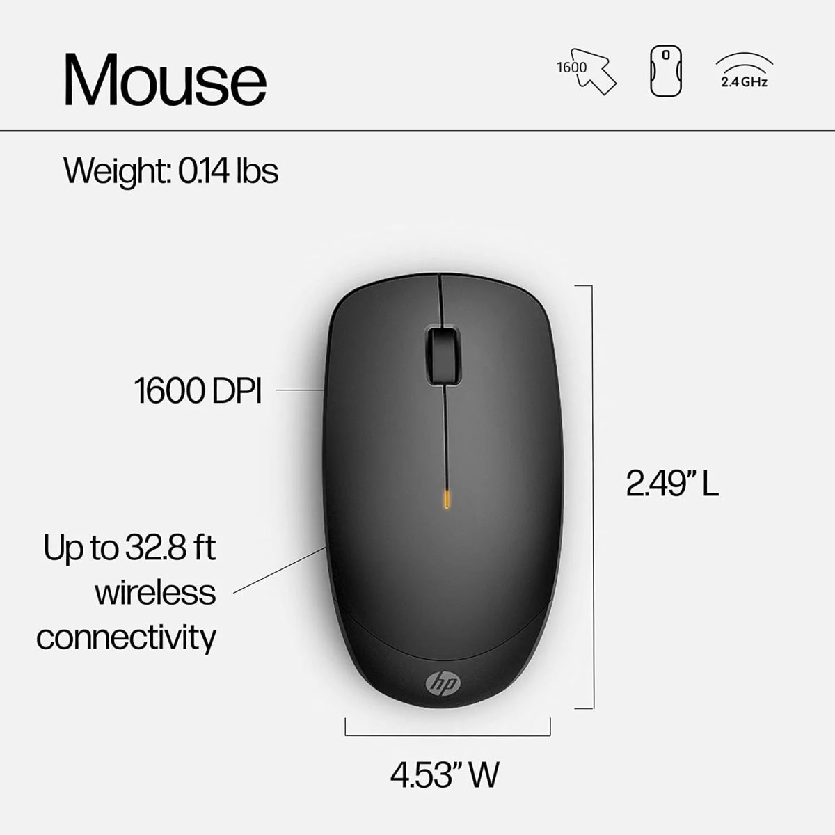 HP Wireless Keyboard and Mouse 230 Combo (18H24AA) طقم كيبورد وماوس لا سلكي 4