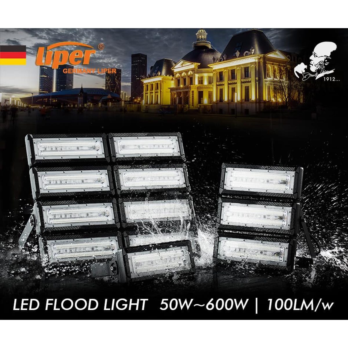 كشاف لد LIPER KUNA 6500K 300W 2