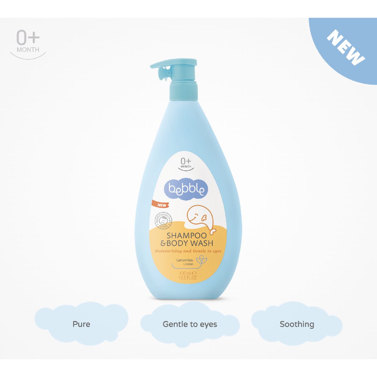 Bebble Shampoo & Body Wash Chamomile & Linden 400 ml 2