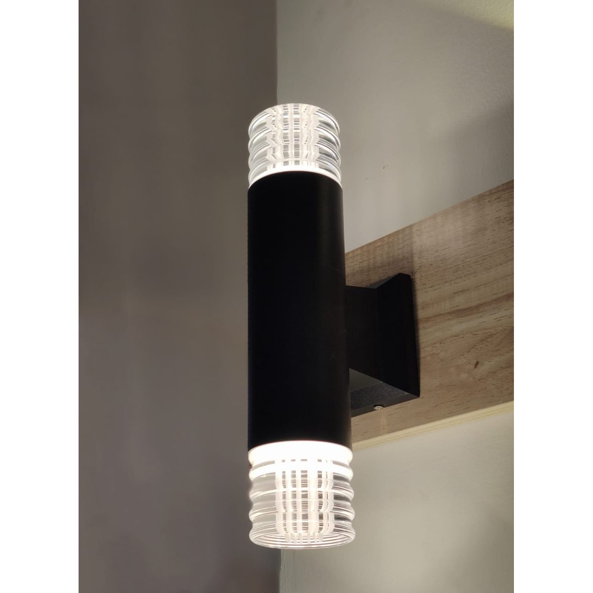 فانوس خارجي اب داون اسود كرستال 1048 / 2X GU10 ستارتر 2