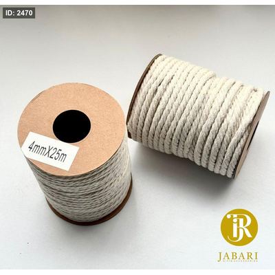خيط مكرمية بيج 4mm ( 25 متر )