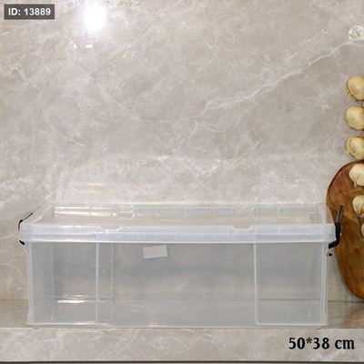 طبروير مستطيل 50*38سم بلاستك شفاف يدين كبس اسود EL117/2 =رم5